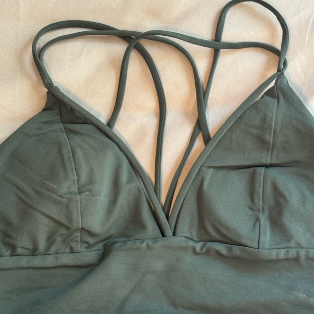 lululemon athletica Strappy Sports Bra - Dark Green